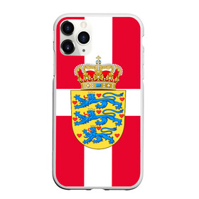 Чехол для iPhone 11 Pro матовый с принтом Дания | Герб и флаг Дании в Кировске, Силикон |  | герб | дании | дания | корона | лев | львы | сердца | сердце | флаг | щит