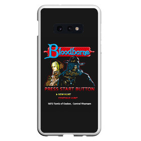 Чехол для Samsung S10E с принтом Bloodborne 8 bit в Кировске, Силикон | Область печати: задняя сторона чехла, без боковых панелей | 8 bit | 8 бит | bloodborne | game | games | stranger | бладборн | игра | игры | соулс | странник