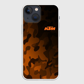 Чехол для iPhone 13 mini с принтом KTM | КТМ CAMO RACING в Кировске,  |  | enduro | ktm | moto | moto sport | motocycle | orange | sportmotorcycle | ктм | мото | мото спорт | мотоспорт | оранжевый | спорт мото
