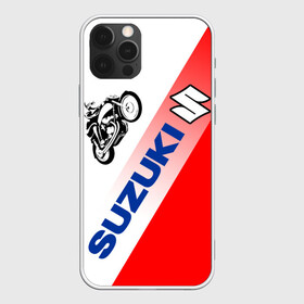 Чехол для iPhone 12 Pro с принтом SUZUKI / СУЗУКИ / RACING в Кировске, силикон | область печати: задняя сторона чехла, без боковых панелей | Тематика изображения на принте: motorcycle | motosport | racing | speed | sport | suzuki | байк. | гонки | двигатель | мото | мотокросс | мотоспорт | мототриал | мотоцикл | скорость | спорт | сузуки