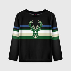 Детский лонгслив 3D с принтом Milwaukee Bucks форма. Statement Edition в Кировске, 100% полиэстер | длинные рукава, круглый вырез горловины, полуприлегающий силуэт
 | basketball | edition | milwaukee bucks | sport | statement | бакс | баскетбол | милуоки | спорт | форма