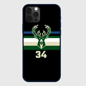 Чехол для iPhone 12 Pro с принтом Milwaukee Bucks форма. Яннис Адетокумбо в Кировске, силикон | область печати: задняя сторона чехла, без боковых панелей | Тематика изображения на принте: 34 | antetokounmpo | basketball | edition | giannis | milwaukee bucks | sport | statement | адетокумбо | бакс | баскетбол | милуоки | спорт | форма | яннис