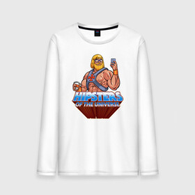 Мужской лонгслив хлопок с принтом Hipsters of the Universe в Кировске, 100% хлопок |  | he man | heman | hipster | masters of the universe | masters of the universe revelation | prince adam | властелины вселенной | властелины вселенной откровение | принц адам | селфи | хи мен | хи мэн | химэн | хипстер