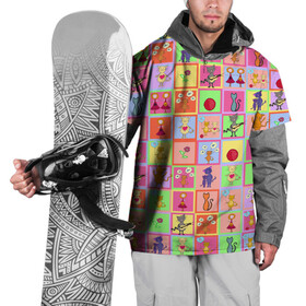 Накидка на куртку 3D с принтом Хороший день в Кировске, 100% полиэстер |  | Тематика изображения на принте: девочки | дружба | котики | разноцветный | рыбка | счастье | узор | цветочный | шарики