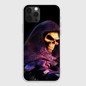 Чехол для iPhone 12 Pro с принтом Skeletor | Masters of the Universe (+спина)  (Z) в Кировске, силикон | область печати: задняя сторона чехла, без боковых панелей | he man | logo | masters of the universe | she ra | skeletor | властелины вселенной | логип | лого | мульт | мультфильм | скелетор