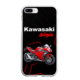 Чехол для iPhone 7Plus/8 Plus матовый с принтом KAWASAKI NINJA /  КАВАСАКИ в Кировске, Силикон | Область печати: задняя сторона чехла, без боковых панелей | kawasaki | motorcycle | motosport | ninja | racing | speed | sport | байк | гонки | двигатель | кавасаки | мото | мотокросс | мотоспорт | мототриал | мотоцикл | нинзя. | скорость | спорт