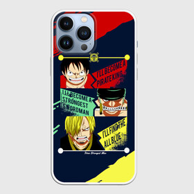 Чехол для iPhone 13 Pro Max с принтом Луффи, Зоро и Санджи One Piece в Кировске,  |  | monkey d. luffy | one piece | vinsmoke sanji | zoro roronoa | большой куш | ван пис | винсмок санджи | вон пис | зородзюро | капитан | кок | луси | луфи | луффи | манки д. луффи | мугивара | пират | ророноа зоро | соломенная шляпа