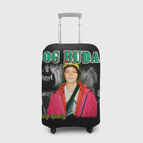 Чехол для чемодана 3D с принтом OG BUDA в Кировске, 86% полиэфир, 14% спандекс | двустороннее нанесение принта, прорези для ручек и колес | buda | og buda | ог буда | реп | репер