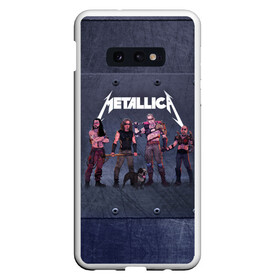 Чехол для Samsung S10E с принтом METALLICA | ГРУППА МЕТАЛЛИКА (Z) в Кировске, Силикон | Область печати: задняя сторона чехла, без боковых панелей | kurt kobein | metallica | rock | курт кобейн | металика | металлика | рок | супер звезда