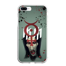 Чехол для iPhone 7Plus/8 Plus матовый с принтом Marilyn Manson | Мерилин Мэнсон (Z) в Кировске, Силикон | Область печати: задняя сторона чехла, без боковых панелей | hugh warner | marilyn manson | rock | глэм рок | гот | индастриал метал | индастриал рок | музыка | мэрилин мэнсон | рок | фрик | хард рок | шок рок