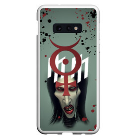 Чехол для Samsung S10E с принтом Marilyn Manson | Мерилин Мэнсон (Z) в Кировске, Силикон | Область печати: задняя сторона чехла, без боковых панелей | hugh warner | marilyn manson | rock | глэм рок | гот | индастриал метал | индастриал рок | музыка | мэрилин мэнсон | рок | фрик | хард рок | шок рок