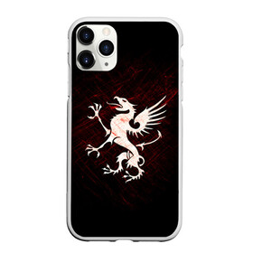 Чехол для iPhone 11 Pro Max матовый с принтом Грифон в Кировске, Силикон |  | griffin | red paint | white griffin | белый грифон | грифон | красная краска