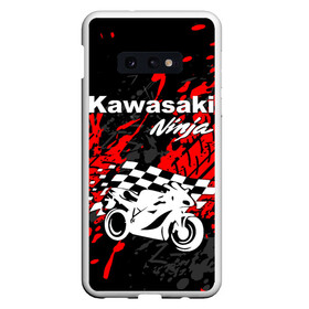 Чехол для Samsung S10E с принтом KAWASAKI NINJA / КАВАСАКИ в Кировске, Силикон | Область печати: задняя сторона чехла, без боковых панелей | kawasaki | motorcycle | motosport | ninja | racing | speed | sport | байк | гонки | двигатель | кавасаки | мото | мотокросс | мотоспорт | мототриал | мотоцикл | нинзя. | скорость | спорт