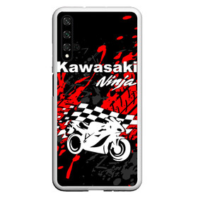 Чехол для Honor 20 с принтом KAWASAKI NINJA / КАВАСАКИ в Кировске, Силикон | Область печати: задняя сторона чехла, без боковых панелей | Тематика изображения на принте: kawasaki | motorcycle | motosport | ninja | racing | speed | sport | байк | гонки | двигатель | кавасаки | мото | мотокросс | мотоспорт | мототриал | мотоцикл | нинзя. | скорость | спорт