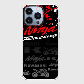 Чехол для iPhone 13 Pro с принтом KAWASAKI NINJA   NINJA RACING в Кировске,  |  | Тематика изображения на принте: kawasaki | motorcycle | motosport | ninja | racing | speed | sport | байк | гонки | двигатель | кавасаки | мото | мотокросс | мотоспорт | мототриал | мотоцикл | нинзя. | скорость | спорт