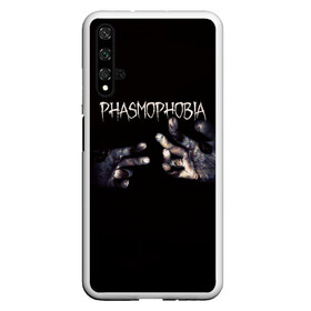 Чехол для Honor 20 с принтом Phasmophobia в Кировске, Силикон | Область печати: задняя сторона чехла, без боковых панелей | horror | phasmophobia | игра | пхасмафобия | пхасмофобия | руки | фазмофобия | фасмофобия | хоррор