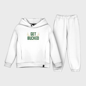 Детский костюм хлопок Oversize с принтом Get Bucked в Кировске,  |  | antetokounmpo | basketball | bucks | giannis | milwaukee | mvp | nba | sport | streetball | адетокумбо | бакс | баскетбол | игра | милуоки | мяч | нба | олень | спорт | стритбол | тренер | чемпион | янис