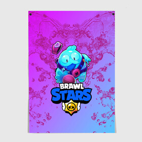 Постер с принтом BRAWL STARS SQUEAK: СКВИК. в Кировске, 100% бумага
 | бумага, плотность 150 мг. Матовая, но за счет высокого коэффициента гладкости имеет небольшой блеск и дает на свету блики, но в отличии от глянцевой бумаги не покрыта лаком | brawl stars | leon | sally leon | shark | werewolf leon | акула | бравл старс | оборотень | сквик squeak