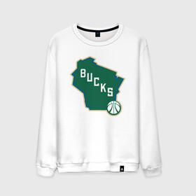 Мужской свитшот хлопок с принтом Bucks Map в Кировске, 100% хлопок |  | antetokounmpo | basketball | bucks | giannis | milwaukee | mvp | nba | sport | streetball | адетокумбо | бакс | баскетбол | игра | милуоки | мяч | нба | олень | спорт | стритбол | тренер | чемпион | янис