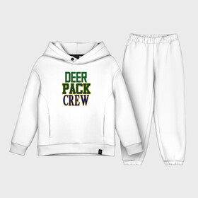 Детский костюм хлопок Oversize с принтом Deer Pack Crew в Кировске,  |  | Тематика изображения на принте: antetokounmpo | basketball | bucks | giannis | milwaukee | mvp | nba | sport | streetball | адетокумбо | бакс | баскетбол | игра | милуоки | мяч | нба | олень | спорт | стритбол | тренер | чемпион | янис