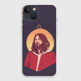 Чехол для iPhone 13 с принтом Jared Leto | 30 SECONDS TO MARS (Z) в Кировске,  |  | 30 seconds to mars | 30 секунд | 30 секунд до марса | jared joseph leto | jared leto | rock | джаред лето | музыка | песни | рок