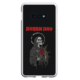 Чехол для Samsung S10E с принтом GreenDay | ГринДей | Poster (Z) в Кировске, Силикон | Область печати: задняя сторона чехла, без боковых панелей | billie joe armstrong | greenday | rock | альтернативный | билли джо армстронг | гриндей | зеленый день | майк дёрнт | музыка | панк рок | поп панк | рок | тре кул