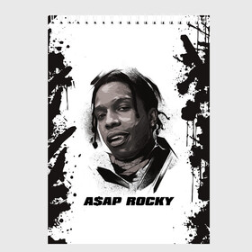 Скетчбук с принтом АСАП | ASAP ROCKY (Z) в Кировске, 100% бумага
 | 48 листов, плотность листов — 100 г/м2, плотность картонной обложки — 250 г/м2. Листы скреплены сверху удобной пружинной спиралью | america | asap | asap rocky | black rap | music | rap | raper | testing | usa | америка | асап | асап роки | зарубежная музыка | музыка | музыкант | реп | репер | сша | тестин | черный реп