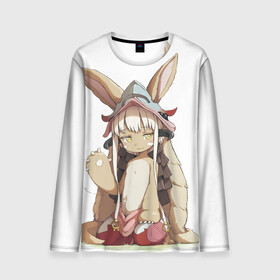 Мужской лонгслив 3D с принтом Nanachi в Кировске, 100% полиэстер | длинные рукава, круглый вырез горловины, полуприлегающий силуэт | Тематика изображения на принте: anime | made in abyss | nanachi | reg | аниме | нанати | наначи | ражденный в бездне | рег