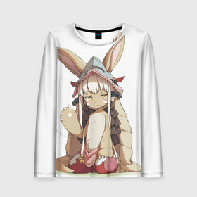 Женский лонгслив 3D с принтом Nanachi в Кировске, 100% полиэстер | длинные рукава, круглый вырез горловины, полуприлегающий силуэт | anime | made in abyss | nanachi | reg | аниме | нанати | наначи | ражденный в бездне | рег