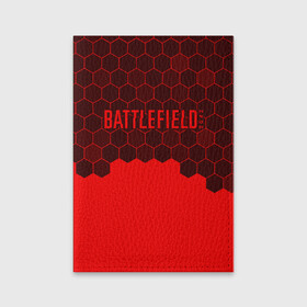 Обложка для паспорта матовая кожа с принтом Battlefield 2042 - Hexagon в Кировске, натуральная матовая кожа | размер 19,3 х 13,7 см; прозрачные пластиковые крепления | Тематика изображения на принте: 2042 | battle | battlefield | fps | game | games | logo | portal | royale | shooter | батлфилд | битва | игра | игры | королевская | лого | портал | соты | шутер