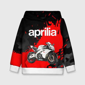 Детская толстовка 3D с принтом APRILIA / АПРИЛИЯ / GRUNGE в Кировске, 100% полиэстер | двухслойный капюшон со шнурком для регулировки, мягкие манжеты на рукавах и по низу толстовки, спереди карман-кенгуру с мягким внутренним слоем | 120. | 50 | aprilia | motorcycle | motosport | racing | rs | speed | sport | априлия | байк | гонки | двигатель | мото | мотокросс | мотоспорт | мототриал | мотоцикл | скорость | спорт