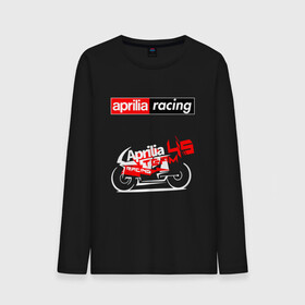 Мужской лонгслив хлопок с принтом APRILIA / АПРИЛИЯ / RACING в Кировске, 100% хлопок |  | 120. | 50 | aprilia | motorcycle | motosport | racing | rs | speed | sport | априлия | байк | гонки | двигатель | мото | мотокросс | мотоспорт | мототриал | мотоцикл | скорость | спорт