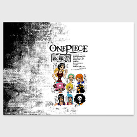 Поздравительная открытка с принтом Пираты Соломенной Шляпы One Piece в женском образе  в Кировске, 100% бумага | плотность бумаги 280 г/м2, матовая, на обратной стороне линовка и место для марки
 | Тематика изображения на принте: anime | manga | monkey d. luffy | one piece | аниме | большой куш | ван пис | вон пис | гол д. роджер | кайдо | король пиратов | луфи | луффи | манга | манки д. луффи | нами | нико робин | пират | портгас д. эйс | ророноа зоро