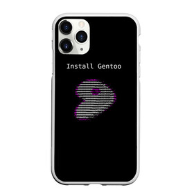 Чехол для iPhone 11 Pro матовый с принтом Install Gentoo в Кировске, Силикон |  | distro | gentoo | linux | programmer | генту | дистибутив | линух | программистам