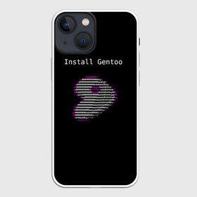 Чехол для iPhone 13 mini с принтом Install Gentoo в Кировске,  |  | distro | gentoo | linux | programmer | генту | дистибутив | линух | программистам