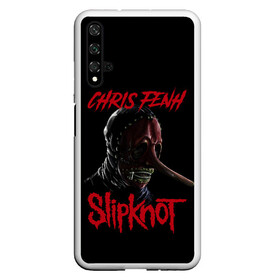 Чехол для Honor 20 с принтом CHRIS FENH | SLIPKNOT | СЛИПКНОТ (Z) в Кировске, Силикон | Область печати: задняя сторона чехла, без боковых панелей | chris fenh | rock | slipknot | крис фенх | петля | рок | скользящий узел | слипкнот | тяжелый рок | удавка