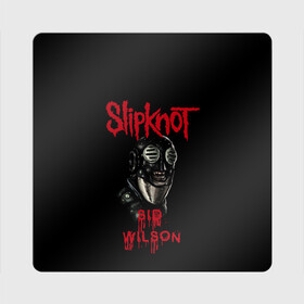 Магнит виниловый Квадрат с принтом SID WILSON | SLIPKNOT | СЛИПКНОТ (Z) в Кировске, полимерный материал с магнитным слоем | размер 9*9 см, закругленные углы | Тематика изображения на принте: rock | sid wilson | slipknot | петля | рок | сид вилсон | скользящий узел | слипкнот | тяжелый рок | удавка