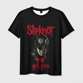 Мужская футболка 3D с принтом SID WILSON | SLIPKNOT | СЛИПКНОТ (Z) в Кировске, 100% полиэфир | прямой крой, круглый вырез горловины, длина до линии бедер | rock | sid wilson | slipknot | петля | рок | сид вилсон | скользящий узел | слипкнот | тяжелый рок | удавка