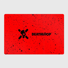 Магнитный плакат 3Х2 с принтом Deathloop - Skull - Paint в Кировске, Полимерный материал с магнитным слоем | 6 деталей размером 9*9 см | death | deathloop | game | games | loop | paint | skull | брызги | дэслуп | дэт | дэтлуп | знак | игра | игры | краска | лого | луп | мертвая | пелтя | символ