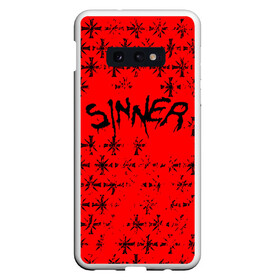 Чехол для Samsung S10E с принтом FAR CRY 5 SINNER / ГРЕШНИК в Кировске, Силикон | Область печати: задняя сторона чехла, без боковых панелей | far cry | sinner | ubisoft | врата эдема | грешник | иосиф сид | монтана | секта | сектанты | символ | фар край | юбисофт