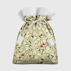 Подарочный 3D мешок с принтом Пельмени в Кировске, 100% полиэстер | Размер: 29*39 см | Тематика изображения на принте: dumpling | еда | мультяшки | пельмень | смайл | толпа | фарш