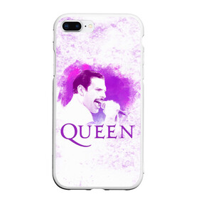 Чехол для iPhone 7Plus/8 Plus матовый с принтом Freddie Mercury | Queen (Z) в Кировске, Силикон | Область печати: задняя сторона чехла, без боковых панелей | freddie mercury | music | queen | брайан мэй | глэм рок | джон дикон | квин | королева | музыка | поп рок | роджер тейлор | фредди меркьюри | хард рок