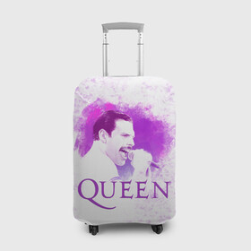Чехол для чемодана 3D с принтом Freddie Mercury | Queen (Z) в Кировске, 86% полиэфир, 14% спандекс | двустороннее нанесение принта, прорези для ручек и колес | freddie mercury | music | queen | брайан мэй | глэм рок | джон дикон | квин | королева | музыка | поп рок | роджер тейлор | фредди меркьюри | хард рок