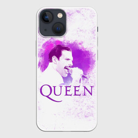Чехол для iPhone 13 mini с принтом Freddie Mercury | Queen (Z) в Кировске,  |  | Тематика изображения на принте: freddie mercury | music | queen | брайан мэй | глэм рок | джон дикон | квин | королева | музыка | поп рок | роджер тейлор | фредди меркьюри | хард рок