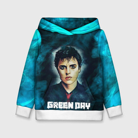 Детская толстовка 3D с принтом Billie | GreenDay | ГринДай (Z) в Кировске, 100% полиэстер | двухслойный капюшон со шнурком для регулировки, мягкие манжеты на рукавах и по низу толстовки, спереди карман-кенгуру с мягким внутренним слоем | billie joe armstrong | greenday | rock | альтернативный | билли джо армстронг | гриндей | зеленый день | майк дёрнт | музыка | панк рок | поп панк | рок | тре кул