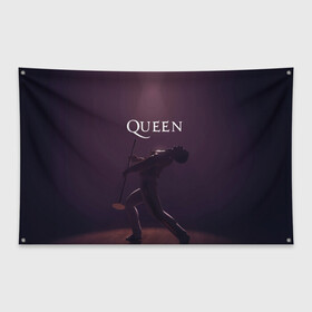 Флаг-баннер с принтом Freddie Mercury | Queen (Z) в Кировске, 100% полиэстер | размер 67 х 109 см, плотность ткани — 95 г/м2; по краям флага есть четыре люверса для крепления | freddie mercury | music | queen | брайан мэй | глэм рок | джон дикон | квин | королева | музыка | поп рок | роджер тейлор | фредди | фредди меркьюри | фреди | хард рок