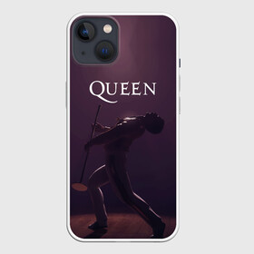 Чехол для iPhone 13 с принтом Freddie Mercury | Queen (Z) в Кировске,  |  | freddie mercury | music | queen | брайан мэй | глэм рок | джон дикон | квин | королева | музыка | поп рок | роджер тейлор | фредди | фредди меркьюри | фреди | хард рок