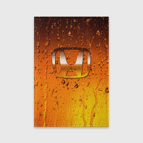 Обложка для паспорта матовая кожа с принтом Honda капли дождя в Кировске, натуральная матовая кожа | размер 19,3 х 13,7 см; прозрачные пластиковые крепления | auto | car | honda | motor | sport | sport car | авто | авто бренды | вода | дождь | капли | машина | спорт | спорт кар | хонда