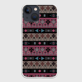 Чехол для iPhone 13 mini с принтом Этнический полосатый орнамент в Кировске,  |  | абстрактный | африканский узор | геометрический узор | орнамент | полосы | текстура | шаблон