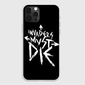 Чехол для iPhone 12 Pro с принтом Invaders must die в Кировске, силикон | область печати: задняя сторона чехла, без боковых панелей | Тематика изображения на принте: alternative | dj | electo | music | prodigy | альтернатива | музыка | продиджи | продижи | электроника